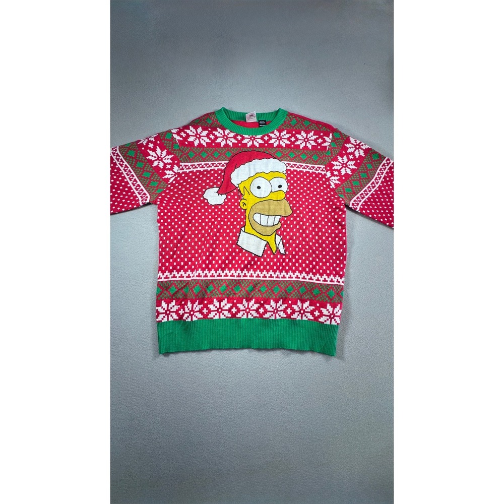 The Simpsons Homer Simpson Christmas Holiday Ugly Sweater MD/M